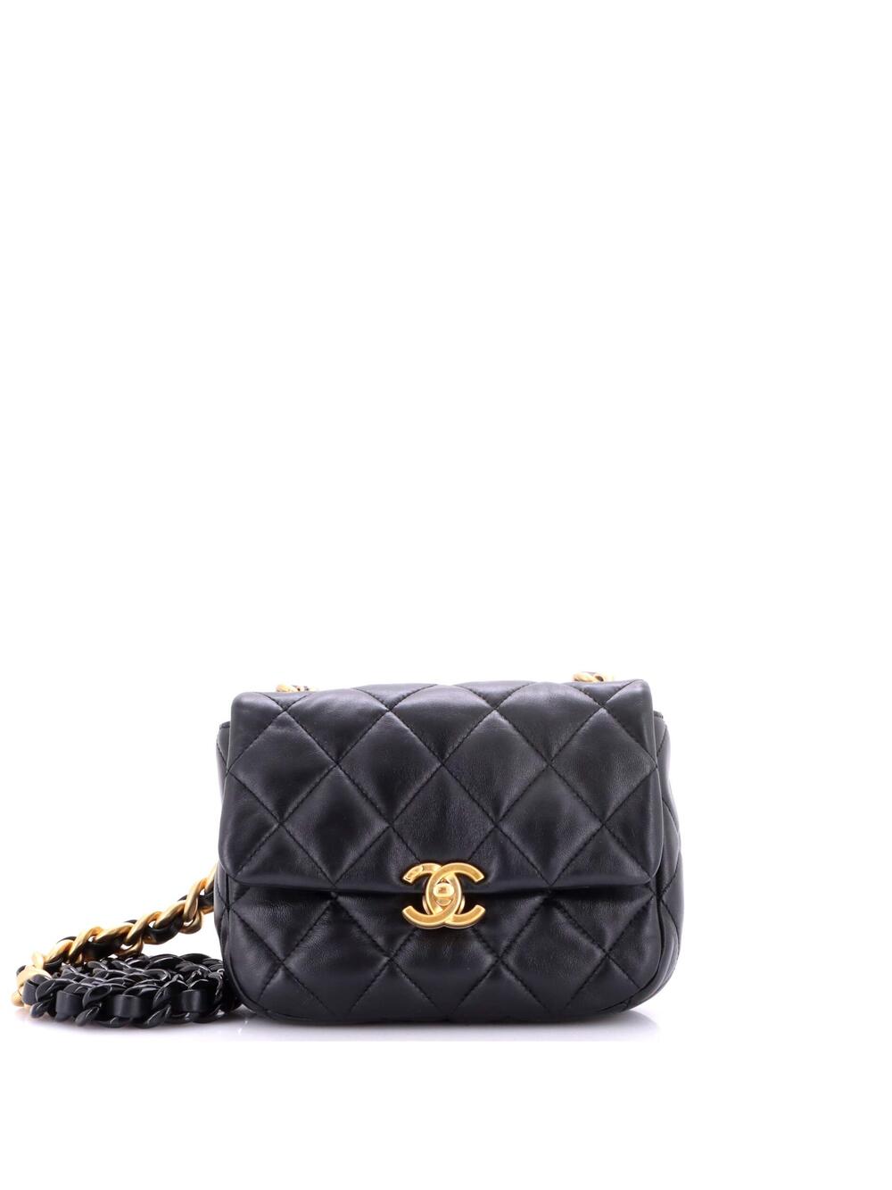 Chanel Lacquered Metal Cc Flap Bag #258294C50B